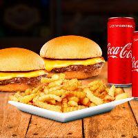 imagem 2 Fatal Simples + 2 Cocas Latas + Batata Frita Pequena